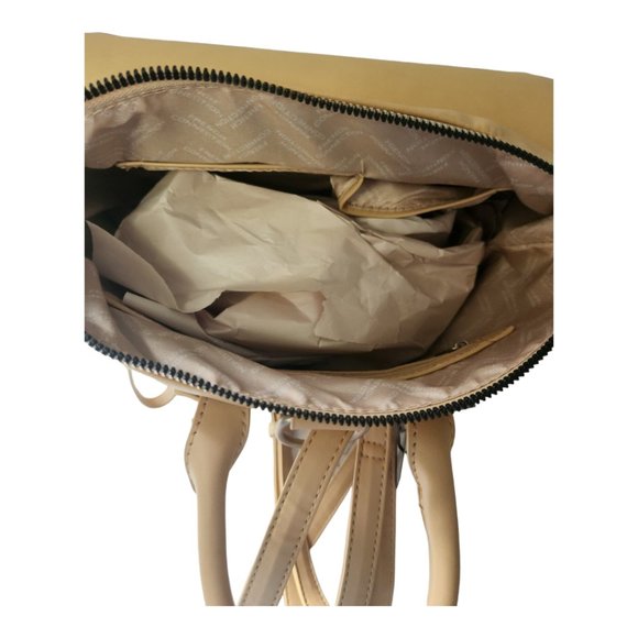 NEW French Connection Women's Elise Convertible Faux Leather Backpack, Camel NWT - Picture 8 of 8